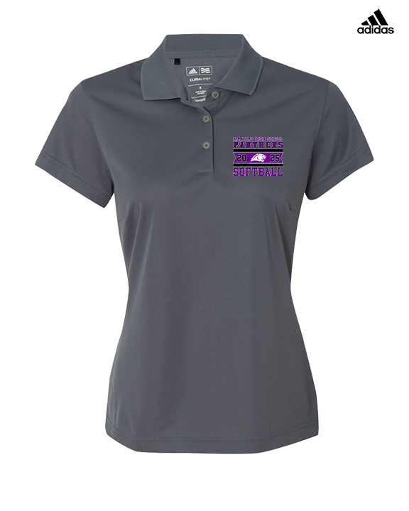 Manteno HS Softball Stamp - Adidas Womens Polo