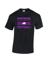 Manteno HS Softball Stamp - Cotton T-Shirt