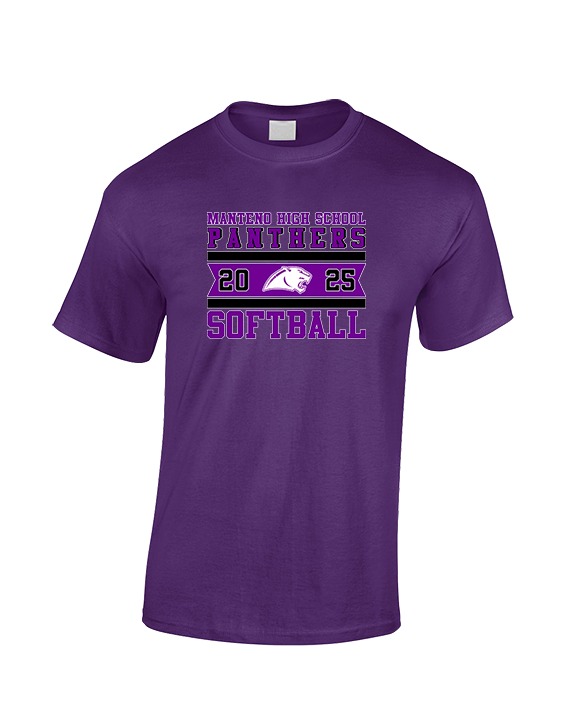 Manteno HS Softball Stamp - Cotton T-Shirt