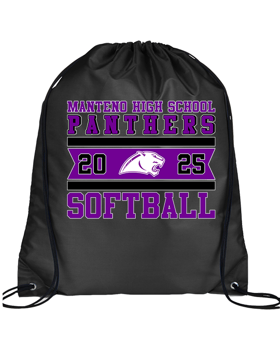 Manteno HS Softball Stamp - Drawstring Bag