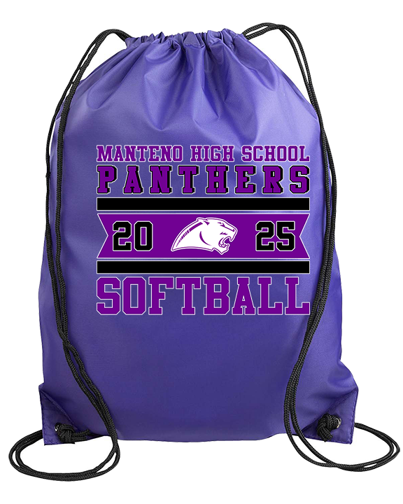 Manteno HS Softball Stamp - Drawstring Bag