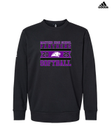 Manteno HS Softball Stamp - Mens Adidas Crewneck