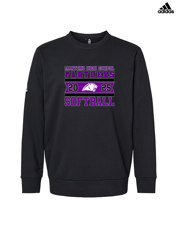 Manteno HS Softball Stamp - Mens Adidas Crewneck