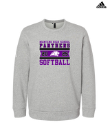 Manteno HS Softball Stamp - Mens Adidas Crewneck