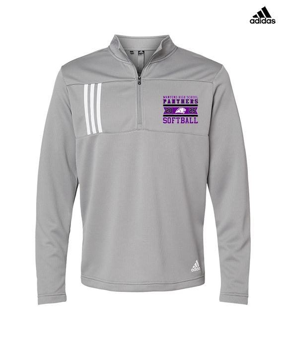 Manteno HS Softball Stamp - Mens Adidas Quarter Zip