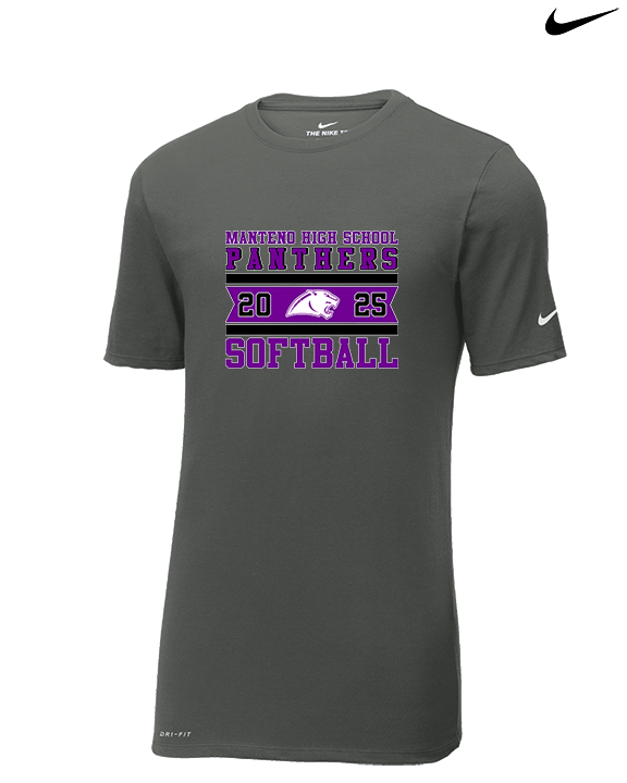 Manteno HS Softball Stamp - Mens Nike Cotton Poly Tee