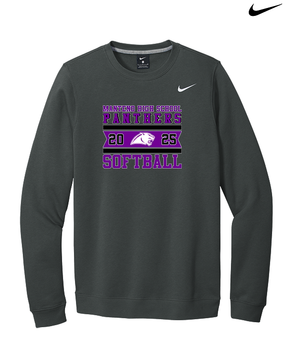 Manteno HS Softball Stamp - Mens Nike Crewneck