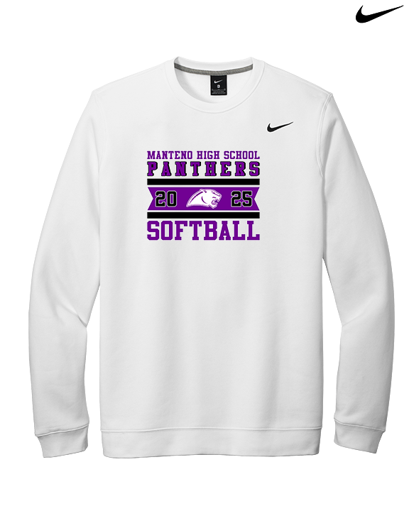 Manteno HS Softball Stamp - Mens Nike Crewneck