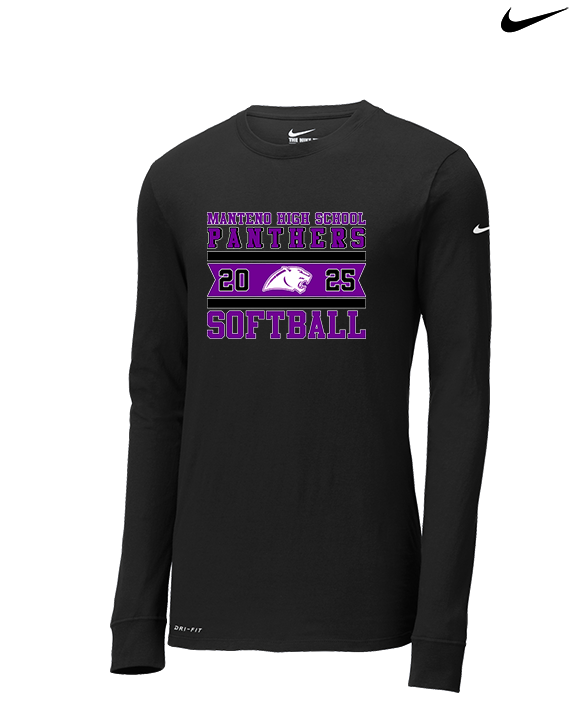Manteno HS Softball Stamp - Mens Nike Longsleeve
