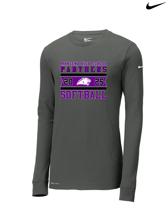 Manteno HS Softball Stamp - Mens Nike Longsleeve