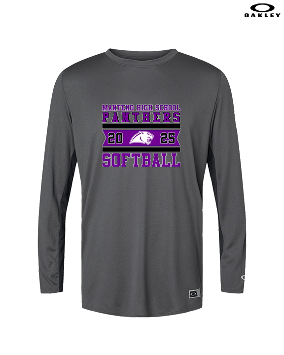 Manteno HS Softball Stamp - Mens Oakley Longsleeve