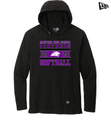 Manteno HS Softball Stamp - New Era Tri-Blend Hoodie