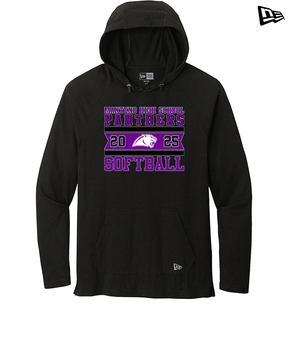 Manteno HS Softball Stamp - New Era Tri-Blend Hoodie