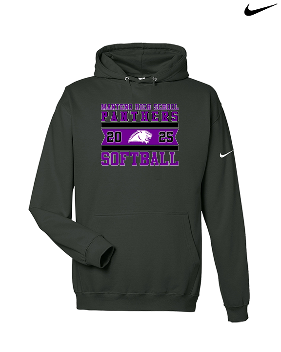 Manteno HS Softball Stamp - Nike Club Fleece Hoodie