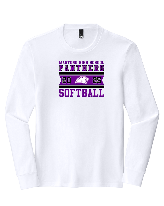 Manteno HS Softball Stamp - Tri-Blend Long Sleeve