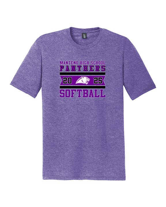 Manteno HS Softball Stamp - Tri-Blend Shirt