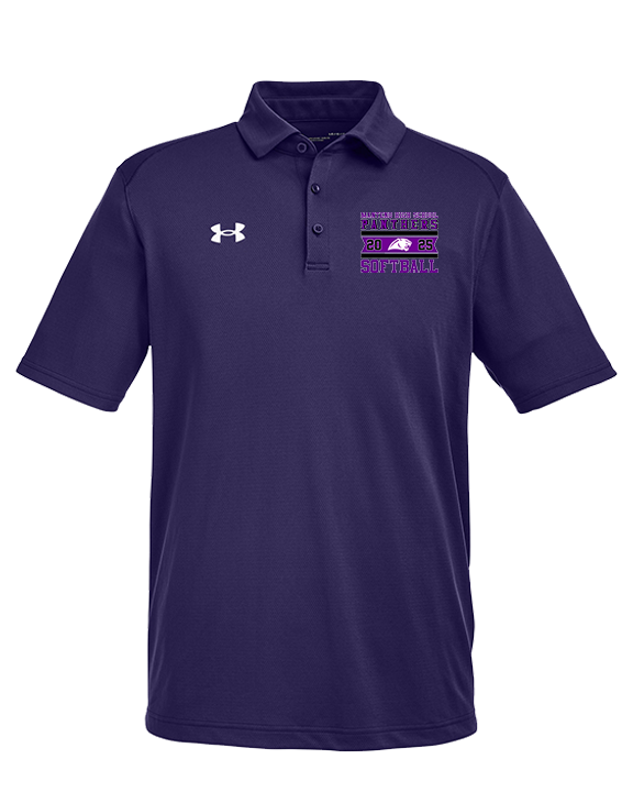 Manteno HS Softball Stamp - Under Armour Mens Tech Polo