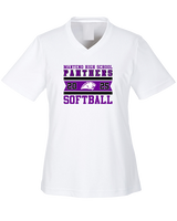 Manteno HS Softball Stamp - Womens Performance Shirt