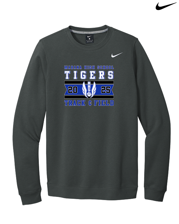 Marana HS Track & Field Stamp 25 - Mens Nike Crewneck