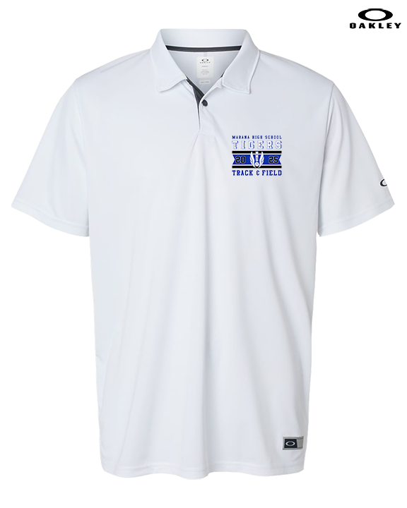 Marana HS Track & Field Stamp 25 - Mens Oakley Polo