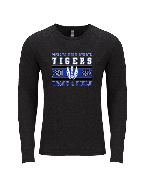 Marana HS Track & Field Stamp 25 - Tri-Blend Long Sleeve