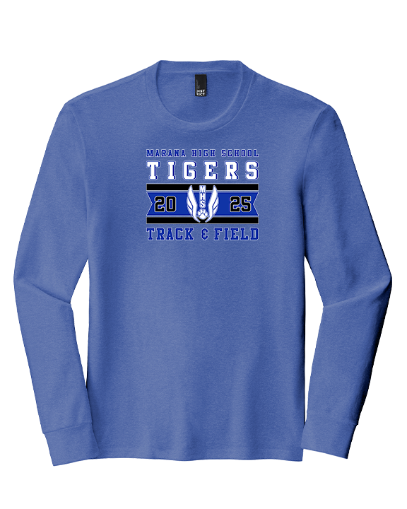 Marana HS Track & Field Stamp 25 - Tri-Blend Long Sleeve