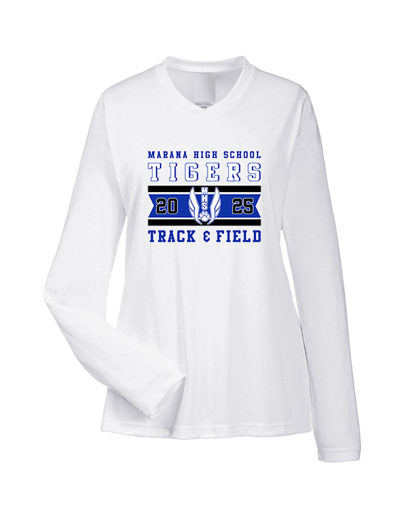 Marana HS Track & Field Stamp 25 - Womens Performance Longsleeve