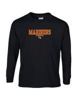 Marine City HS Boys Basketball Block - Cotton Longsleeve
