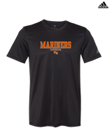 Marine City HS Boys Basketball Block - Mens Adidas Performance Shirt