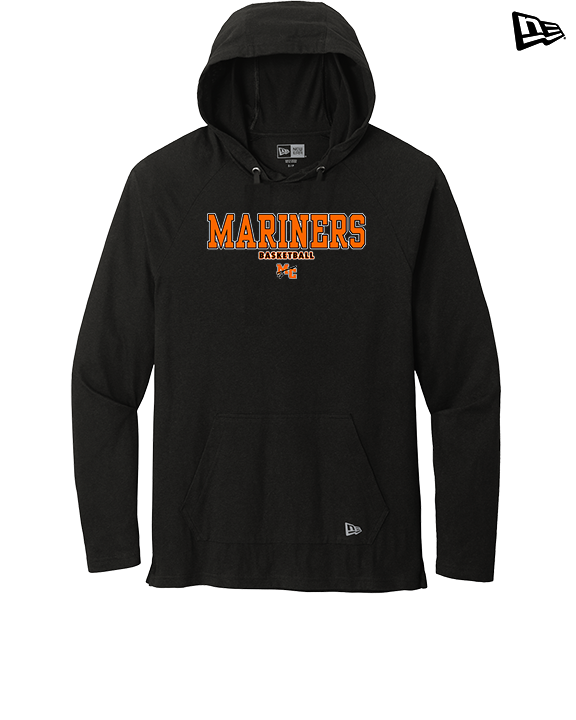 Marine City HS Boys Basketball Block - New Era Tri-Blend Hoodie