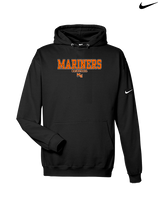 Marine City HS Boys Basketball Block - Nike Club Fleece Hoodie