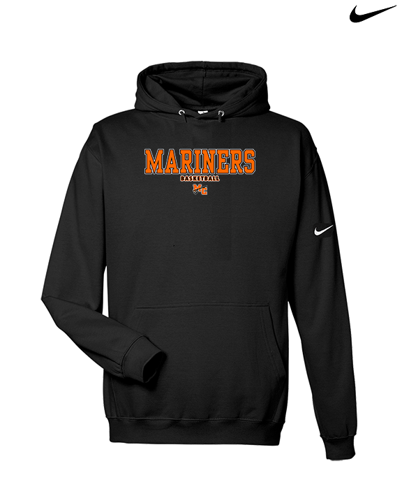 Marine City HS Boys Basketball Block - Nike Club Fleece Hoodie