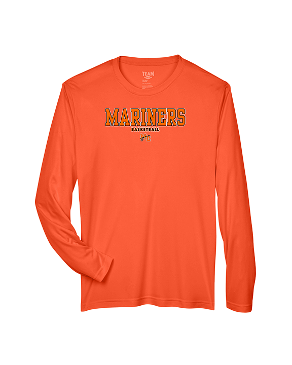 Marine City HS Boys Basketball Block - Performance Longsleeve