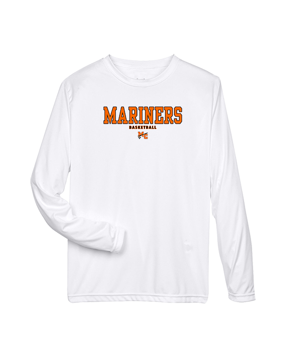 Marine City HS Boys Basketball Block - Performance Longsleeve