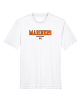 Marine City HS Boys Basketball Block - Youth Performance Shirt