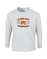 Marine City HS Boys Basketball Curve - Cotton Longsleeve