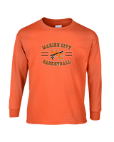 Marine City HS Boys Basketball Curve - Cotton Longsleeve