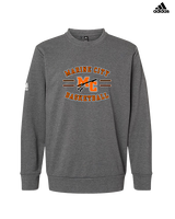 Marine City HS Boys Basketball Curve - Mens Adidas Crewneck