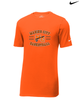 Marine City HS Boys Basketball Curve - Mens Nike Cotton Poly Tee