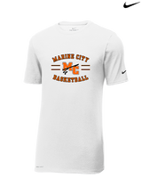 Marine City HS Boys Basketball Curve - Mens Nike Cotton Poly Tee