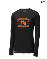 Marine City HS Boys Basketball Curve - Mens Nike Longsleeve