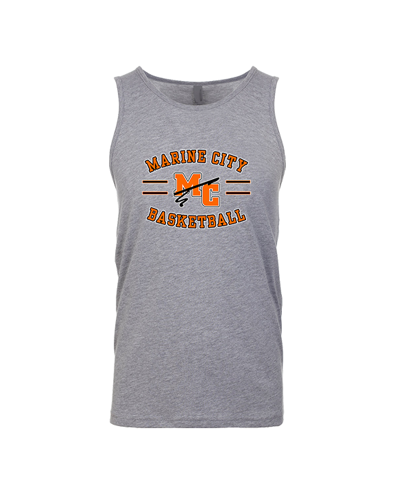 Marine City HS Boys Basketball Curve - Tank Top