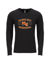 Marine City HS Boys Basketball Curve - Tri-Blend Long Sleeve