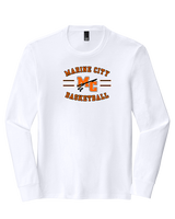 Marine City HS Boys Basketball Curve - Tri-Blend Long Sleeve