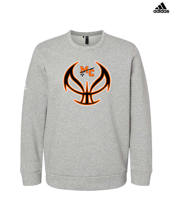 Marine City HS Boys Basketball Full Ball - Mens Adidas Crewneck