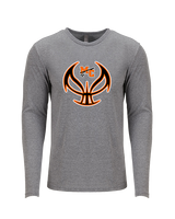 Marine City HS Boys Basketball Full Ball - Tri-Blend Long Sleeve