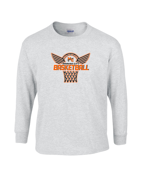 Marine City HS Boys Basketball Nothing But Net - Cotton Longsleeve
