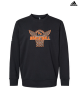 Marine City HS Boys Basketball Nothing But Net - Mens Adidas Crewneck