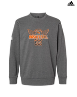 Marine City HS Boys Basketball Nothing But Net - Mens Adidas Crewneck