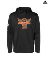 Marine City HS Boys Basketball Nothing But Net - Mens Adidas Hoodie